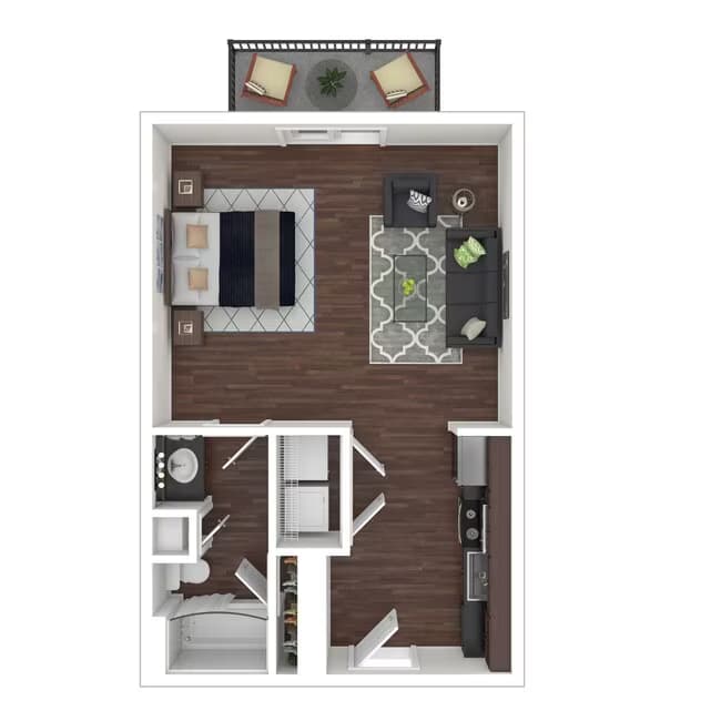 Studio • 1 Bath 2098 floor plan