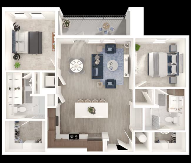 B3 407 floor plan
