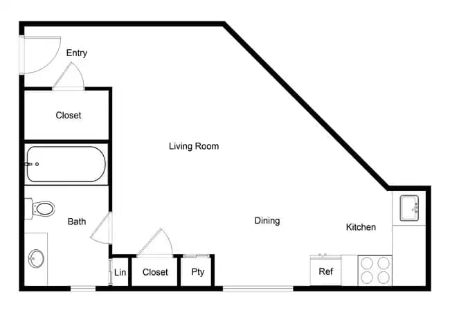 Unit 2316A 7214 floor plan