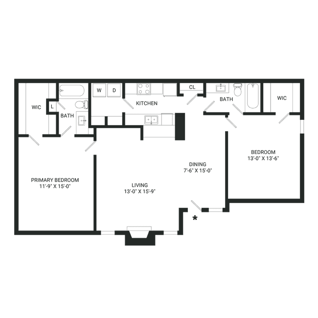 2x2 B1Uvw-Full Upgrade 2062 floor plan