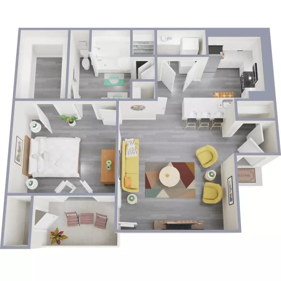 A1 308 floor plan