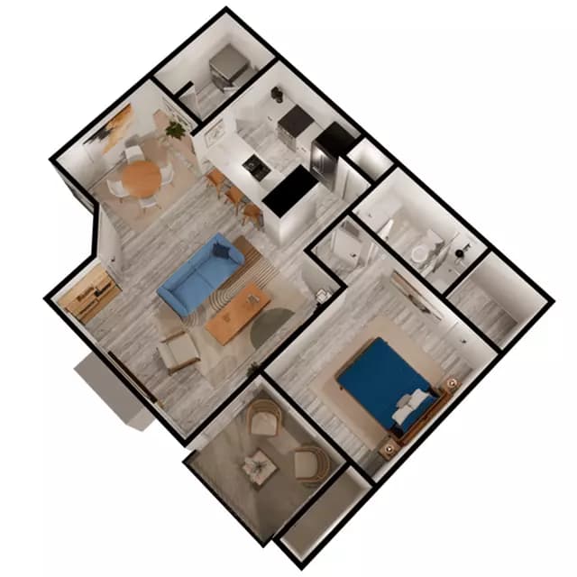 A2 Classic 2B-201 floor plan