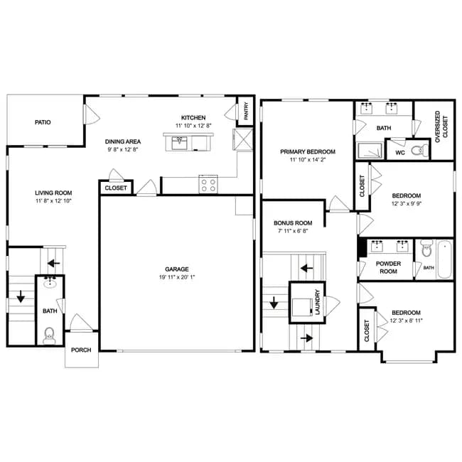 Unit 858 Summer Plum Way 4303 Stonybrook Rd floor plan