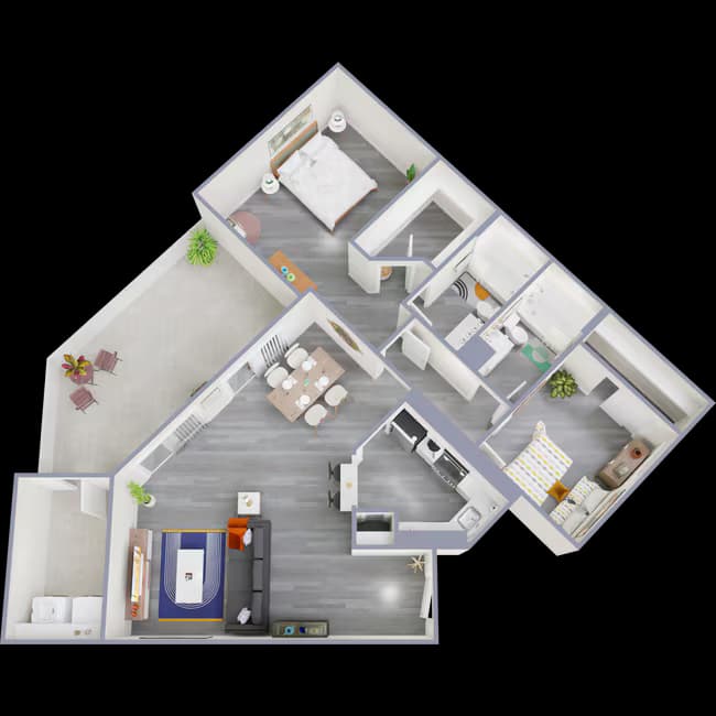 Wave 1-1504 floor plan