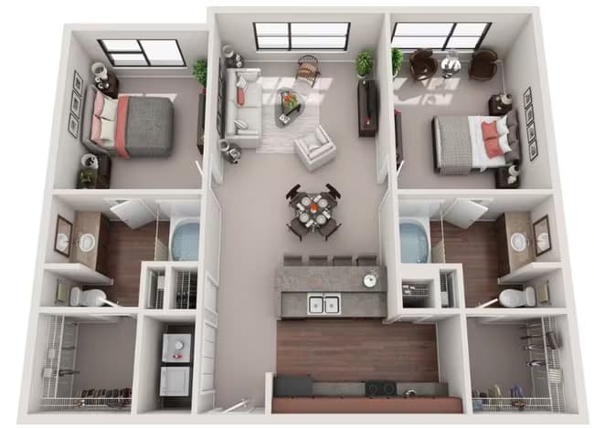 Unit 3-214 3-214 floor plan