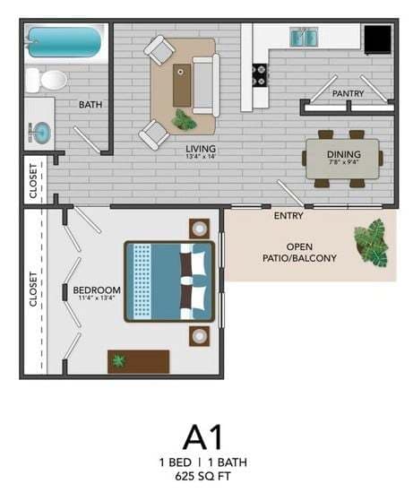 A1 1611 floor plan