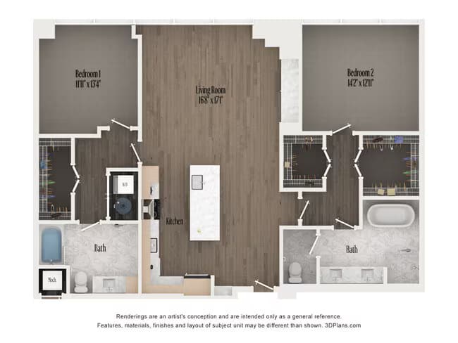 Unit 2607 2407 floor plan