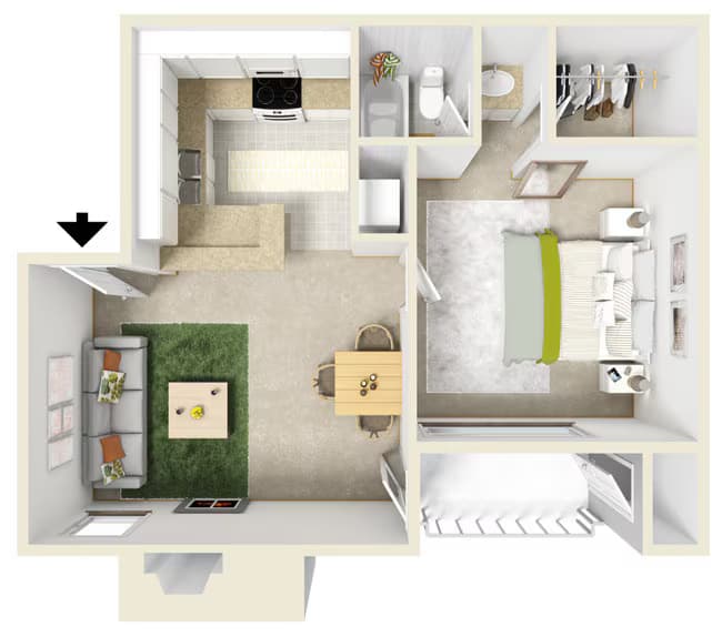 Unit 2306 2301 floor plan