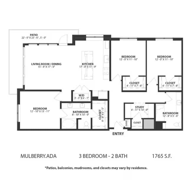 Unit 01-1256 01-1256 floor plan