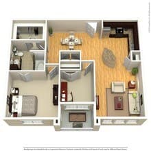 2 Beds • 2 Bath 02310 floor plan