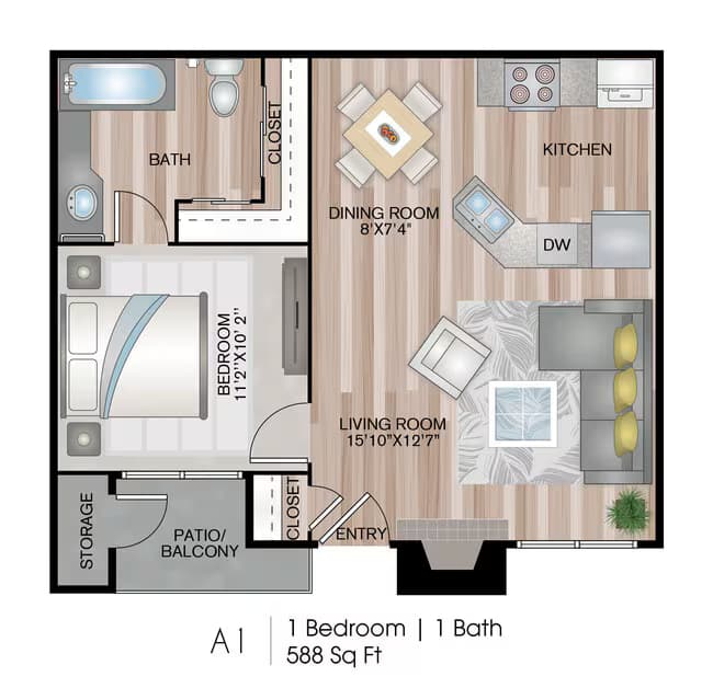 A1 1805P floor plan
