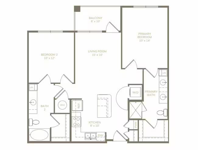 Unit 7311 1211 floor plan
