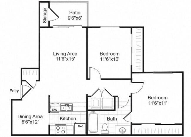 Unit 03-220 03-220 floor plan