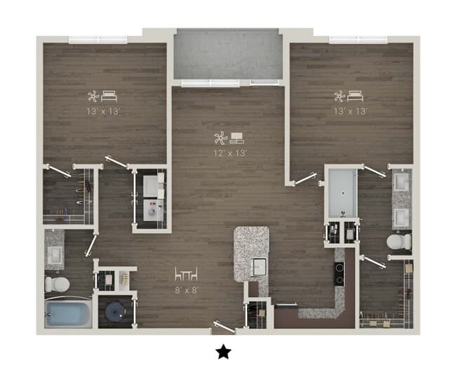 Unit 4117 4117 floor plan