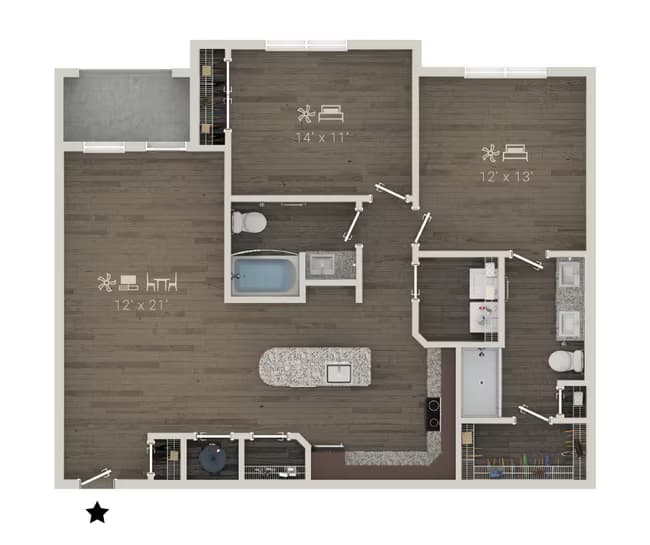 Unit 4311 4311 floor plan