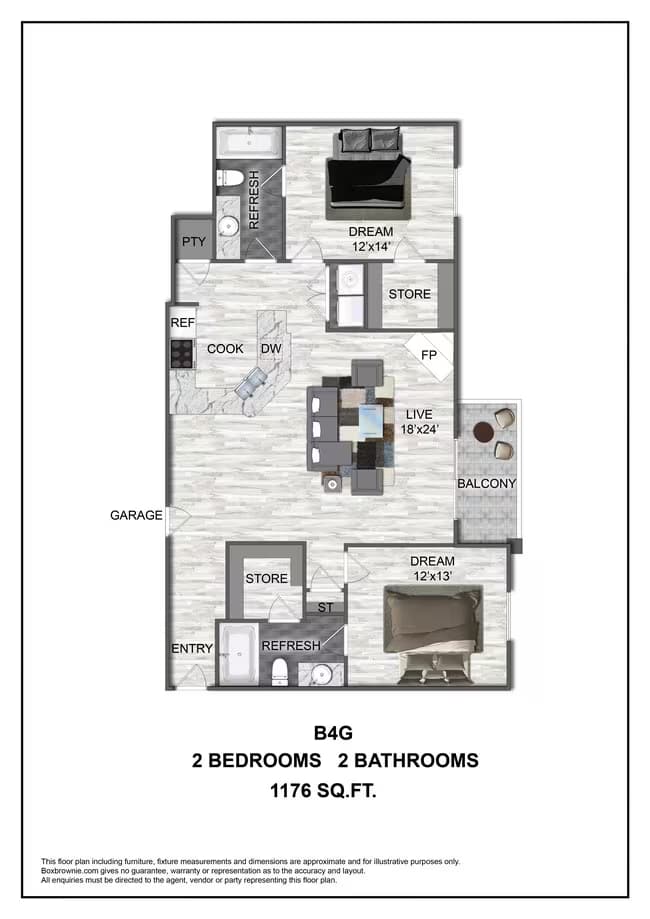 Unit 1507 0405 floor plan