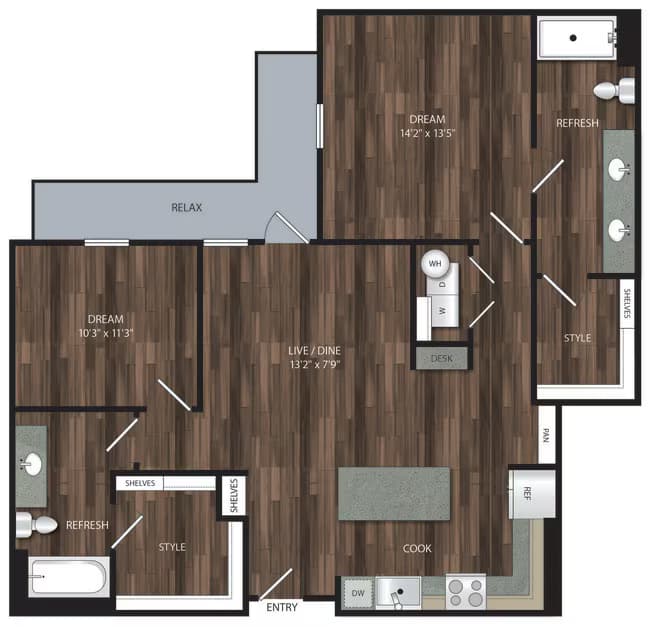 Unit 2518 2218 floor plan