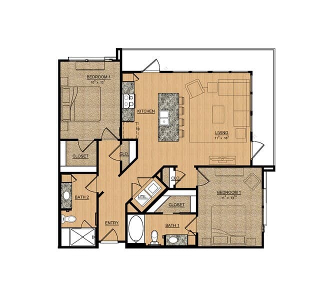 Unit 201 201 floor plan