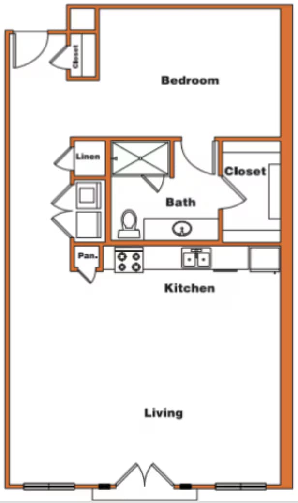 Unit 309 409 floor plan