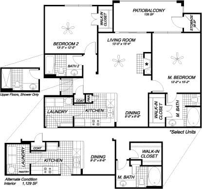 Unit 1726 1927 floor plan
