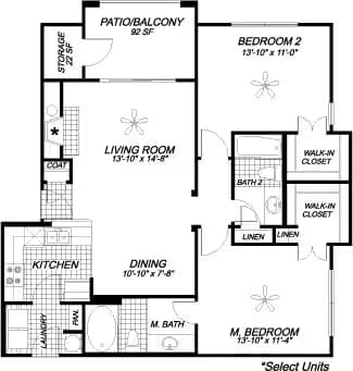Unit 3018 3018 floor plan