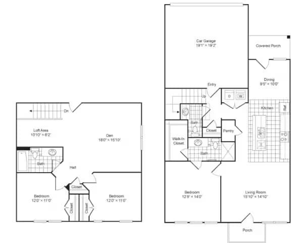 3x2.5 176S floor plan