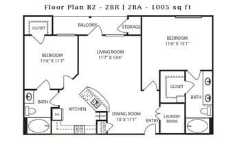 B2 326 floor plan