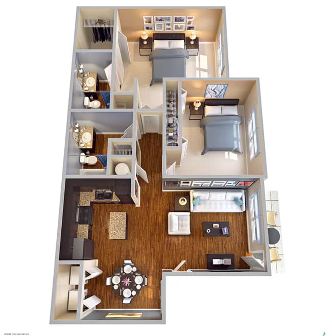 The Mustang 2609 floor plan