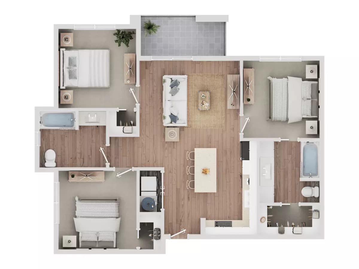 The Trinity 202 floor plan
