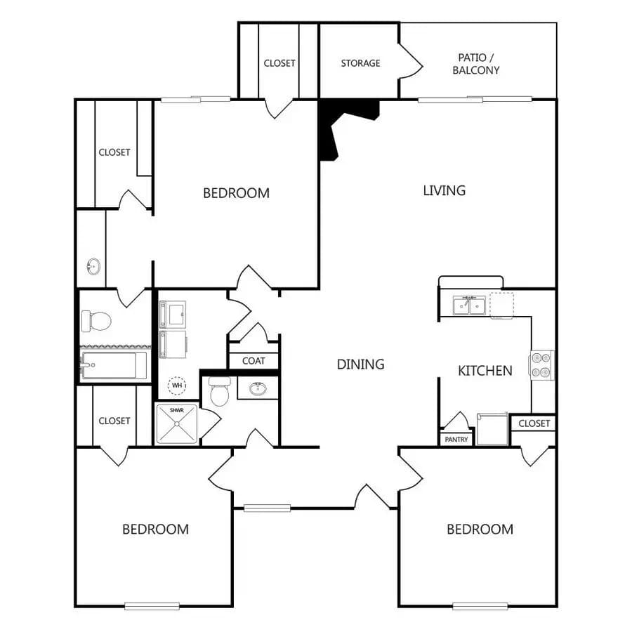 C1 1105 floor plan