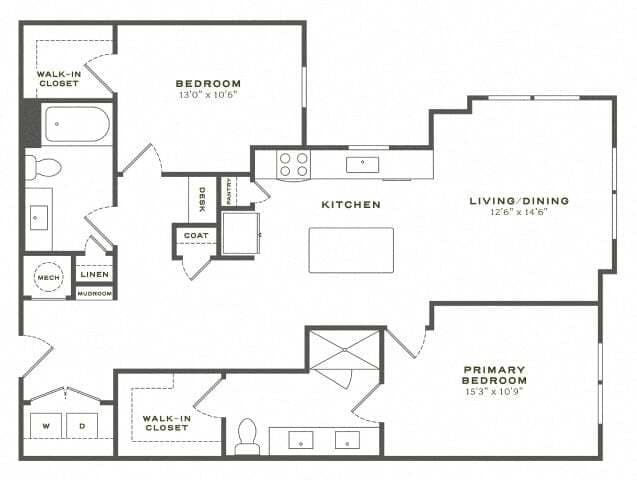 Unit 411 411 floor plan