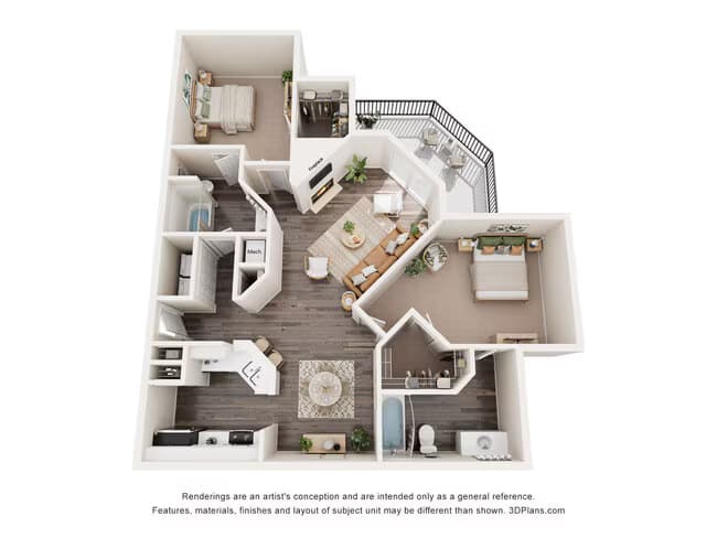 2X2B 201 floor plan