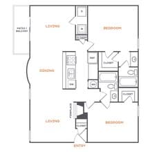 B2 Classic 1710 floor plan