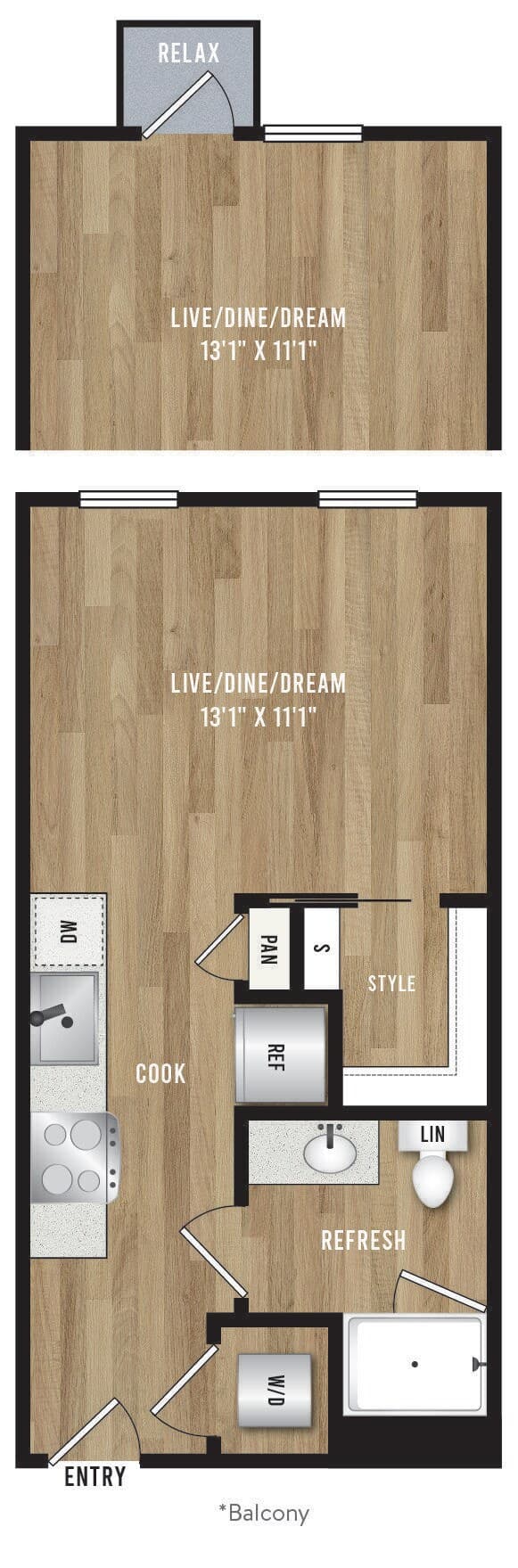 Unit 634 634 floor plan