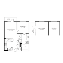 A2- 1x1 3105 floor plan