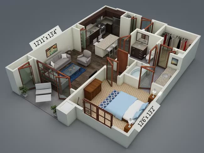 Unit 429 322 floor plan