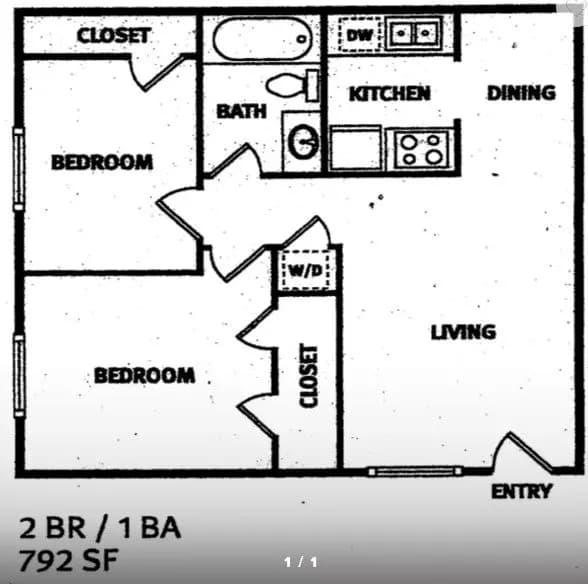 Unit - - floor plan