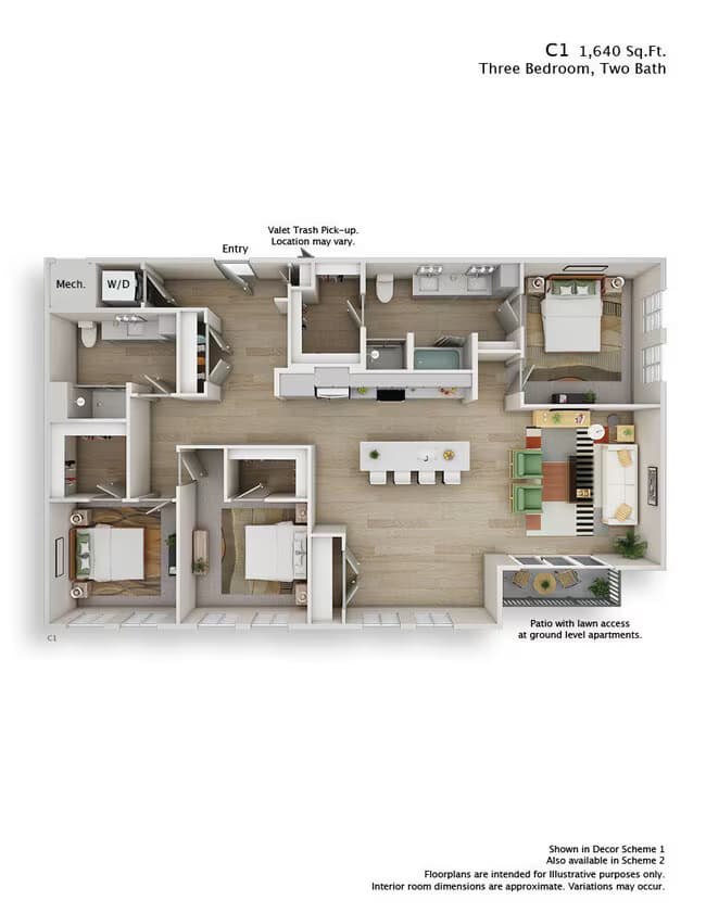 C1 1101 floor plan