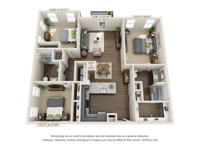Unit 1411 1311 floor plan