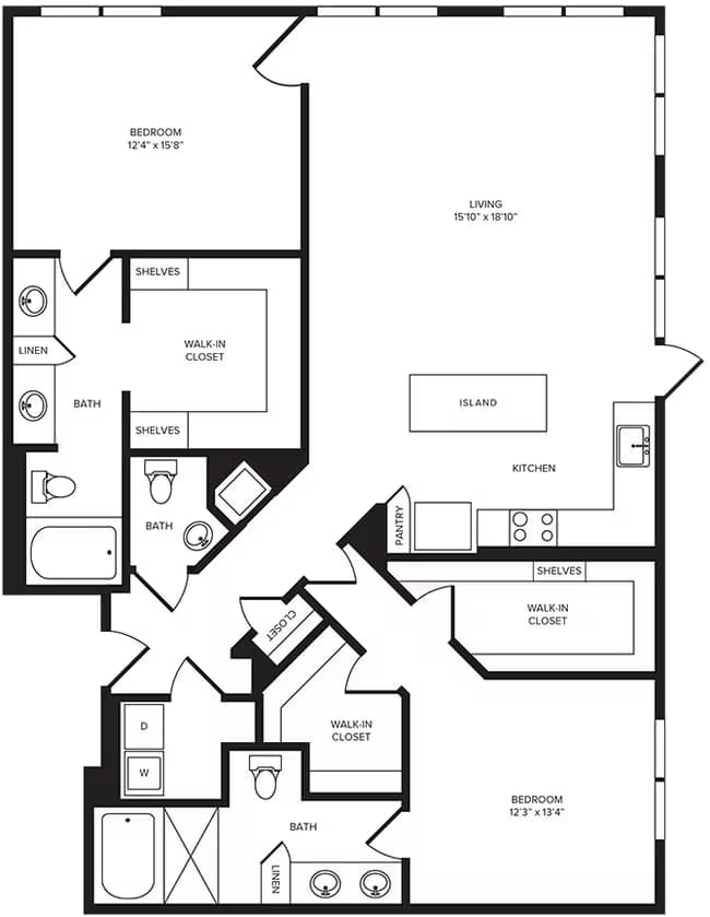 Unit 537 337 floor plan