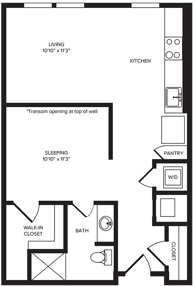 Unit 424 524 floor plan