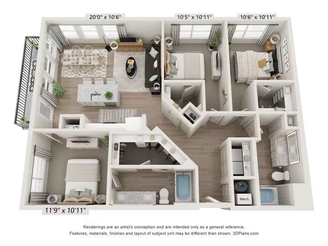 C1 2221 floor plan