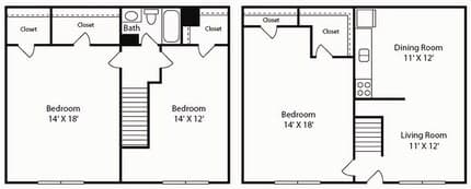 3x2 1111 floor plan