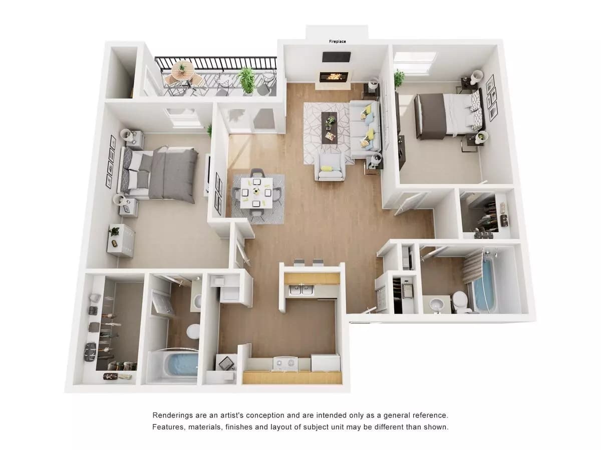 Unit - 1424 floor plan