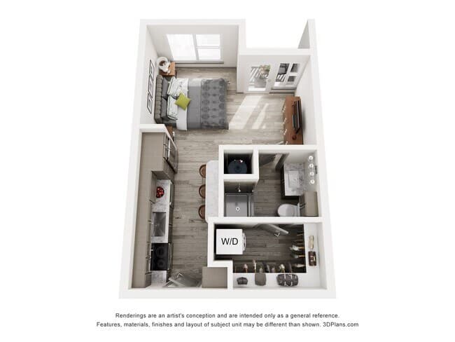Studio • 1 Bath 1571 floor plan