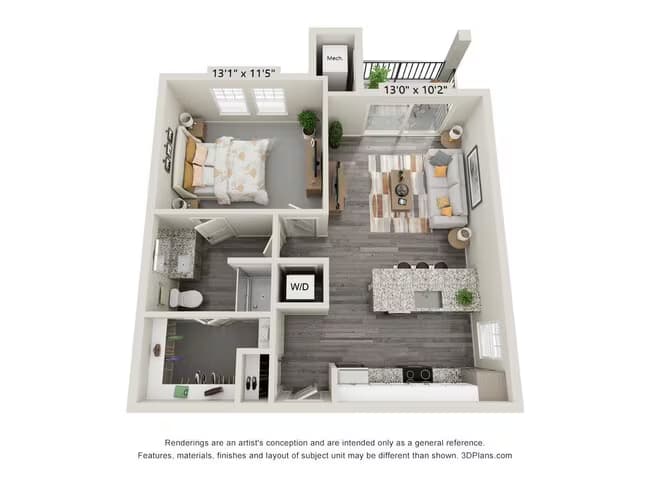 Unit 5301 5105 floor plan