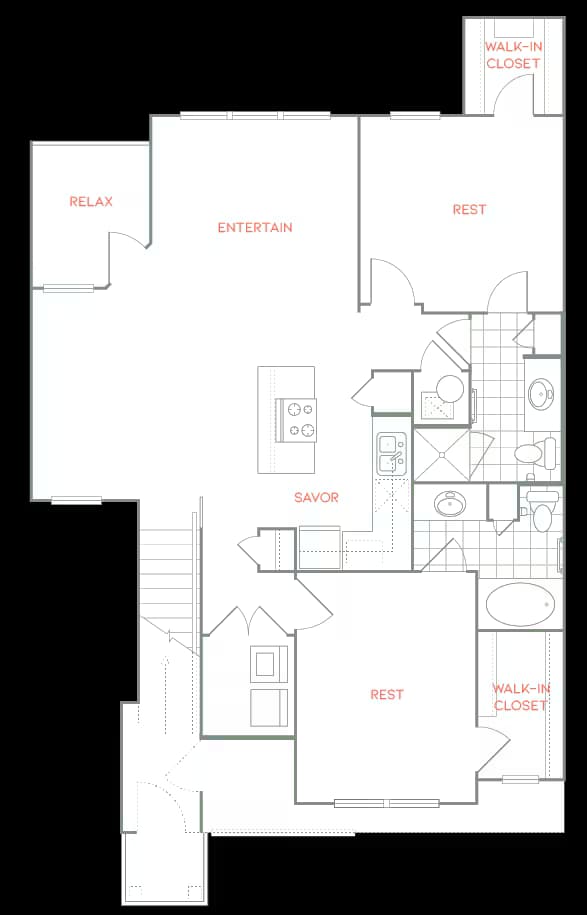Unit 1124 1124 floor plan