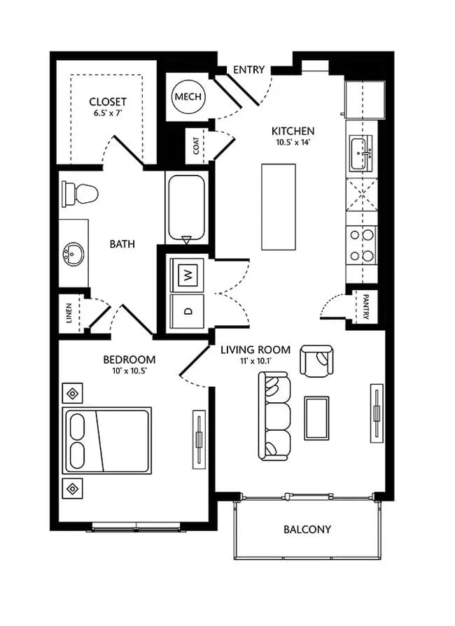 Unit 1311 1311 floor plan