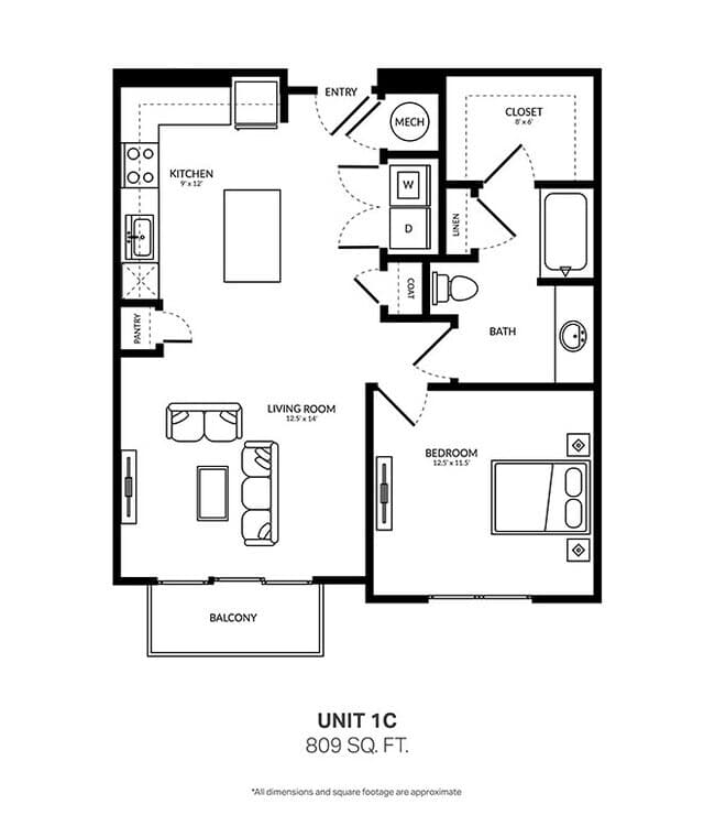 1C 1105 floor plan