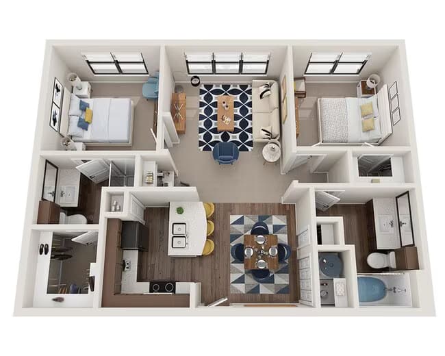 Unit 3-1356 3 - 1156 floor plan